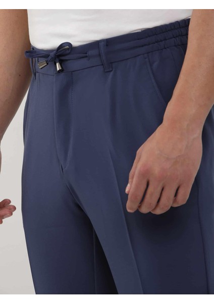 Lacivert Erkek Slim Fit Düz Jogger Pantolon - 104523 indirimleri