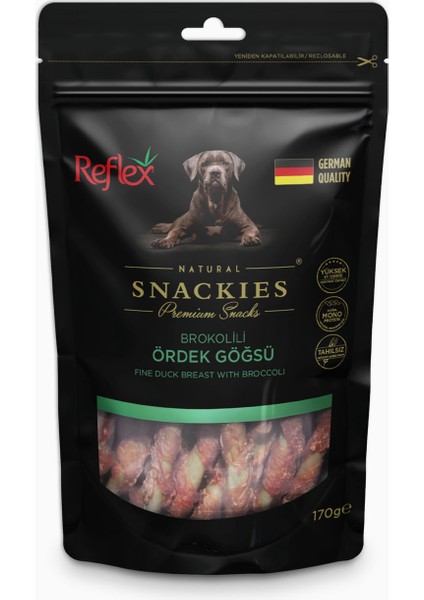 Snackies Brokolili Ördek Gögsü 170 gr