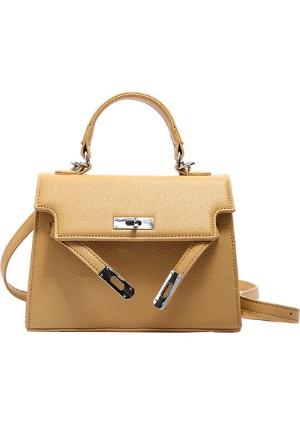 Yeni Kadın Çanta Omuz Çantası Crossbody Çanta Sarımsı Kahverengi (Yurt Dışından)