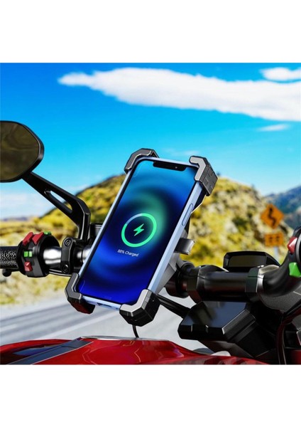 M22 Plus Wireless Şarjlı ve Type C Motosiklet Telefon Tutucu fiyatları