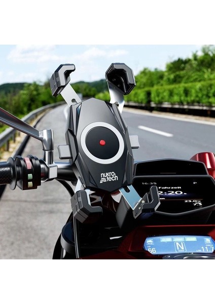 M22 Plus Wireless Şarjlı ve Type C Motosiklet Telefon Tutucu modelleri