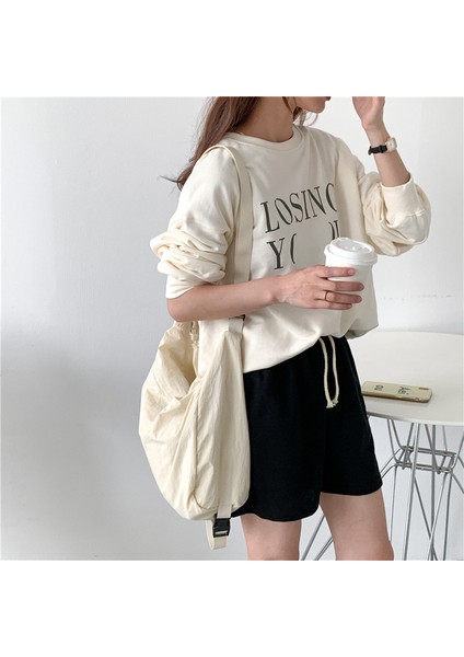 Kadın Büyük Kapasiteli Çift Fermuarlı Omuz Çantası Crossbody Çanta (Yurt Dışından) fiyatları
