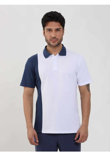 Beyaz Erkek Slim Fit Desenli Polo Yaka T-shirt fiyatları