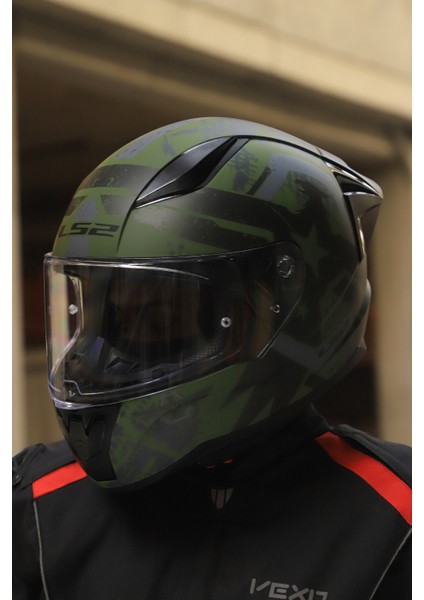 Rapıd 2 Thunder Bırds Mat Yeşil-Siyah-Gri Kask
