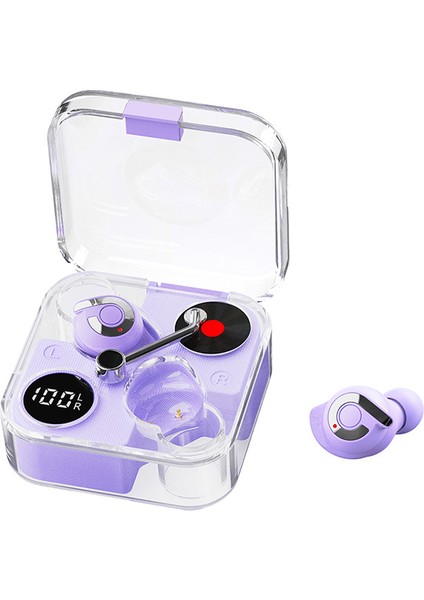 Spor Kablosuz Bluetooth Kulaklık Retro Plak Çalar Tws Kulak Içi Kulaklıklar Cep Telefonu Evrensel Oyun Kulaklığı (Yurt Dışından)