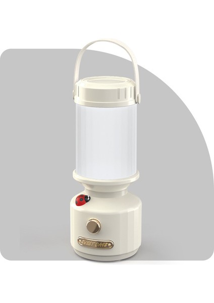 Küçük Uğur Böceği Kamp Lambası USB Şarj Edilebilir Gece Lambası LED Işık Basit Taşınabilir Aydınlatma Taşınabilir At Fener Açık Kamp Lambası (Yurt Dışından)