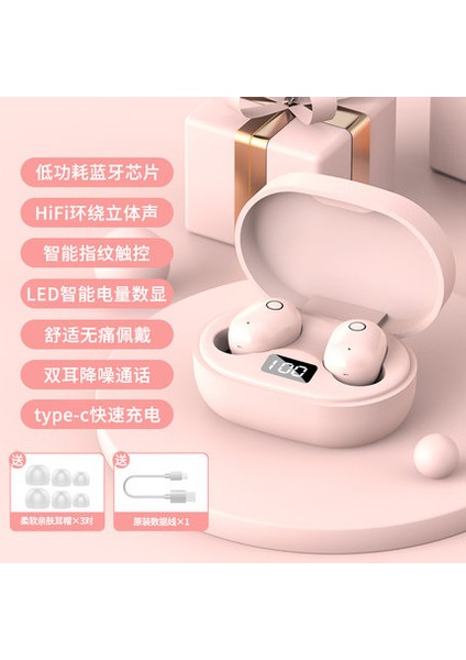 Apple Android Uyumlu Kablosuz Bluetooth Kulaklık J15 Macaron Renkli Stereo Mini Dokunmatik Tws Kulak Içi Tip (Yurt Dışından)