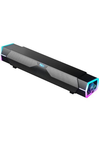 Naiye'nin Yeni Bluetooth Ses Bilgisayarı Masaüstü Uzun Subwoofer E-Spor Kablolu Ev Oyunu Subwoofer Sesi (Yurt Dışından)