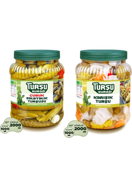 Çubuk Turşusu 2KG Karışık Turşu 2KG