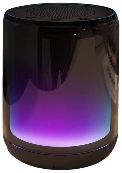 Yeni Özel Model Kablosuz Bluetooth Hoparlör Renkli Tam Ekran Kart Subwoofer Renkli Atmosfer Işığı Ev Küçük Ses (Yurt Dışından)
