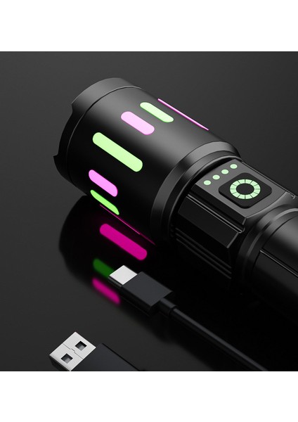 Dış Aydınlatma Ev Tipi Suya Dayanıklı Ultra Yüksek Güçlü El Feneri Siyah (Yurt Dışından) fiyatları