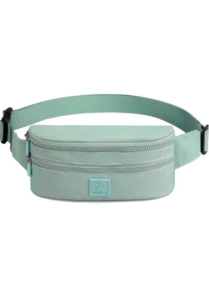 Su Geçirmez Naylon Doğa Sporları Crossbody Çanta Yeşil (Yurt Dışından)