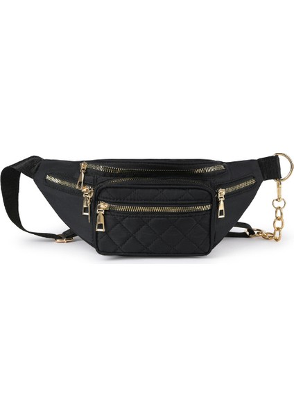 Erkek ve Kadın Günlük Açık Crossbody Çanta Koşu Sporları Iç Çamaşırı Su Geçirmez Siyah (Yurt Dışından)