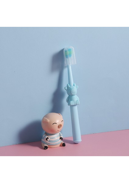 On Bin Kıllı Çocuk Yumuşak Kıllı Diş Fırçası Karikatür Dana Rengi Ince Yürümeye Başlayan Çocuk Diş Fırçası (Yurt Dışından)