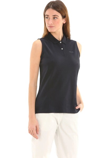 Deck Ws Polo Ss Lacivert Kadın Polo Tshirt