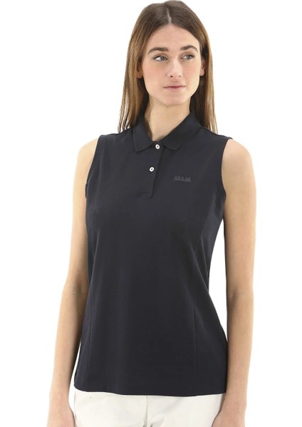 Deck Ws Polo Ss Lacivert Kadın Polo Tshirt