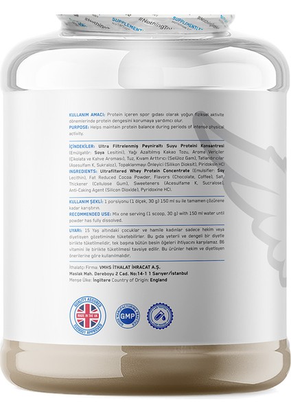 Supplementler.com Whey Protein 2000 gr Mocha