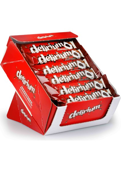 Delirium Sütlü Çikolatalı Marshmallowlu Bar 28 Gr. 24 Adet (1 Kutu)