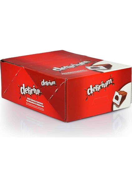 Delirium Sütlü Çikolatalı Marshmallowlu Bar 28 Gr. 24 Adet (1 Kutu)