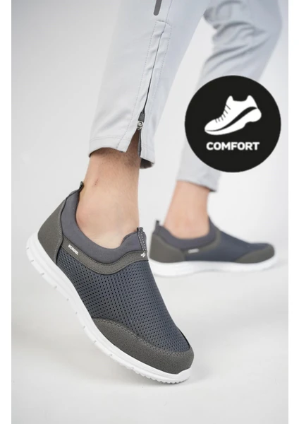 Star Garantili Unisex Ortopedik Bağcıksız Esnek Slip-On Nefes Alabilen Hafif Yürüyüş Koşu Sneaker Spor Ayakkabı