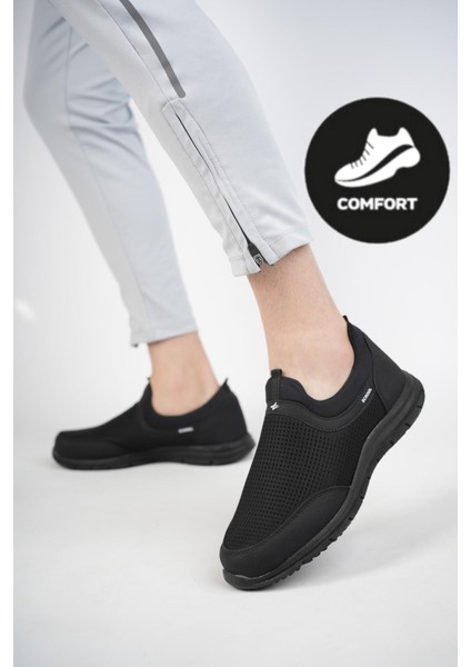 Star Garantili Unisex Ortopedik Bağcıksız Esnek Slip-On Nefes Alabilen Hafif Yürüyüş Koşu Sneaker Spor Ayakkabı