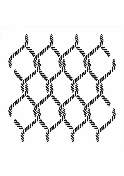 Stencil Sarayi Boyama Şablon Zemin Deseni - 4355