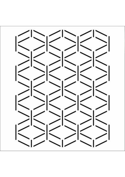 Stencil Sarayi Boyama Şablon Zemin Deseni - 7919