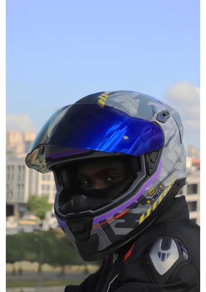 Y.100R Urbangram Mat Nardo Gri Kask modelleri