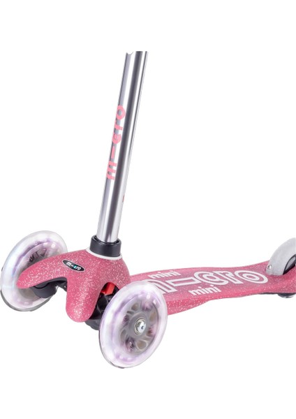 Mini Micro 3 Tekerlekli Scooter Deluxe Fairy Glitter LED Pink