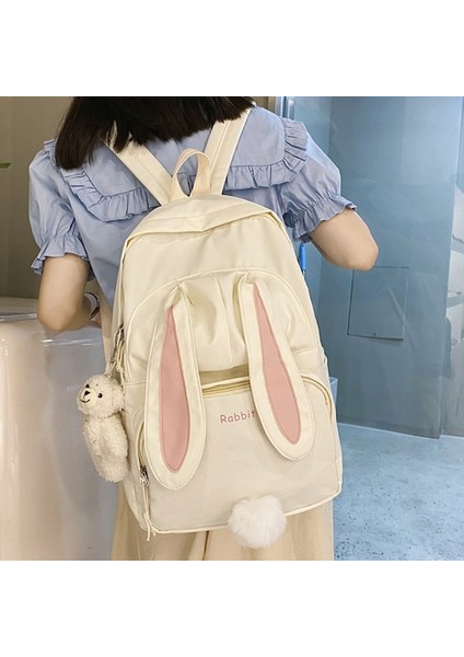 Üçüncü Sınıftan Altıncı Sınıfa Kadar Ilkokul Öğrencileri Için Sırt Çantası, Ortaokul Öğrencileri ve Lise Öğrencileri Için Sevimli Tavşanlı Basit Sırt Çantası (Yurt Dışından)
