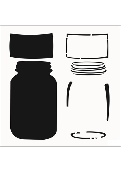 Stencil Sarayi Boyama Şablon 3 Boyutlu - 8077