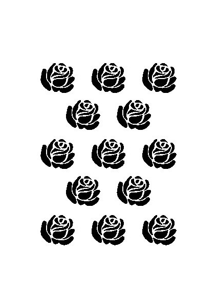 Stencil Sarayi Boyama Şablon Zemin Deseni - 4725