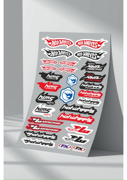 Sponsor Motosiklet Bisiklet Araç Sticker Seti (13)