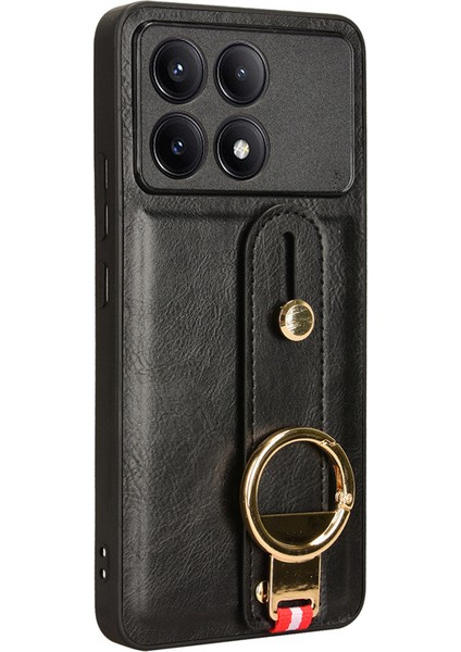 Xiaomi Redmi K70 / K70 Pro Bileklikli Darbeye Dayanıklı Deri Telefon Kılıfı (Yurt Dışından) fırsatları