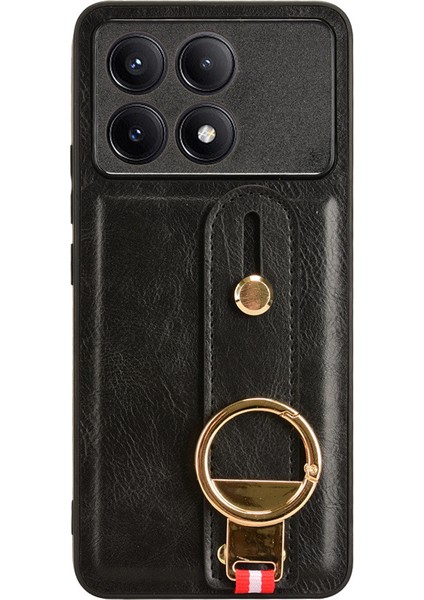 Xiaomi Redmi K70 / K70 Pro Bileklikli Darbeye Dayanıklı Deri Telefon Kılıfı (Yurt Dışından) indirimleri