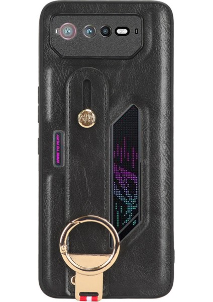 Asus Rog Phone 6 Bileklikli Darbeye Dayanıklı Deri Telefon Kılıfı (Yurt Dışından) fiyatları