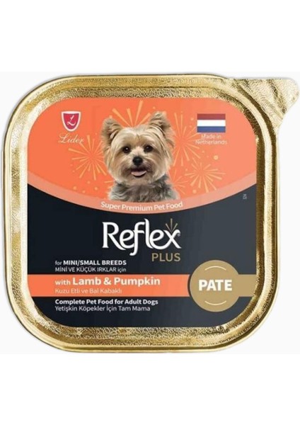 Plus Pate Kuzu Etli ve Bal Kabaklı Mini Küçük Irklar Için Yetişkin Köpek Maması 85 gr