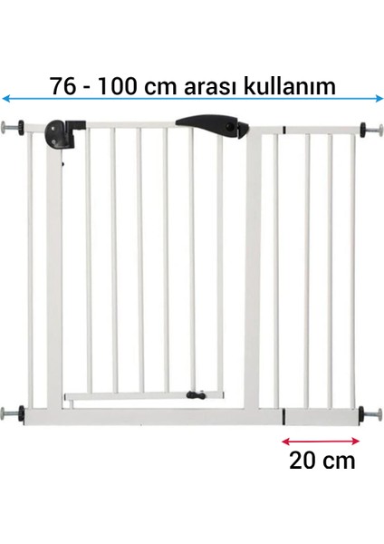 Wellgro Güvenlik Kapısı 96-105 cm Arası Kullanım Imkanı