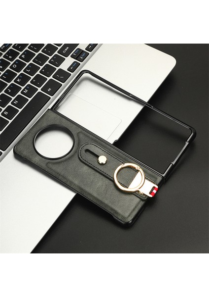 Tecno Phantom V Fold Bileklikli Darbeye Dayanıklı Deri Telefon Kılıfı (Yurt Dışından) fiyatları