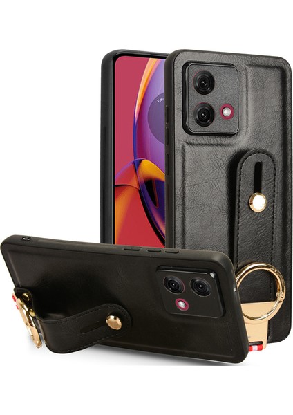 Motorola Moto G84 5g Bileklikli Darbeye Dayanıklı Deri Telefon Kılıfı (Yurt Dışından)