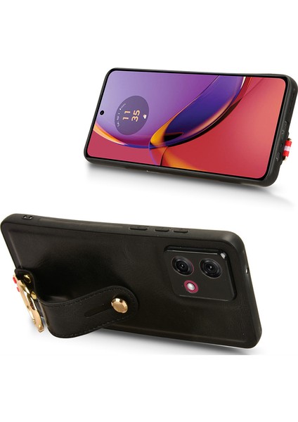 Motorola Moto G84 5g Bileklikli Darbeye Dayanıklı Deri Telefon Kılıfı (Yurt Dışından) fiyatları