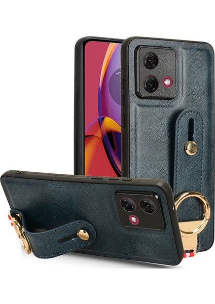 Motorola Moto G84 5g Bileklikli Darbeye Dayanıklı Deri Telefon Kılıfı (Yurt Dışından)