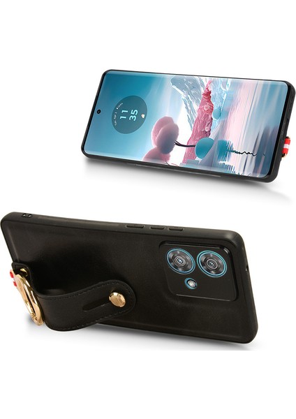 Motorola Edge 40 Neo 5g Bileklikli Darbeye Dayanıklı Deri Telefon Kılıfı (Yurt Dışından) fiyatları