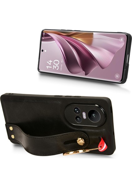 Oppo Reno 10 5g Bileklikli Darbeye Dayanıklı Deri Telefon Kılıfı (Yurt Dışından) fiyatları