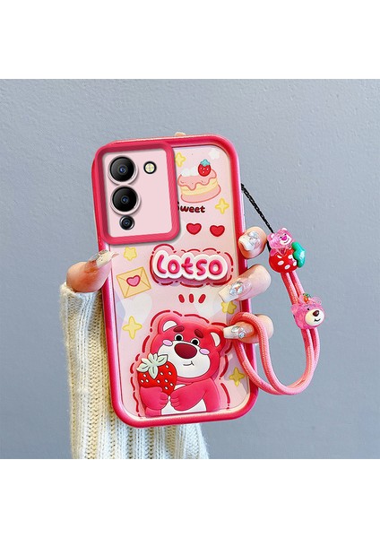 Infinix Hot 10 Play Kemerli Karikatür Darbeye Dayanıklı Telefon Kılıfı (Yurt Dışından)