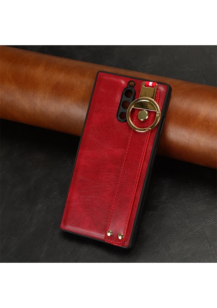 Zte Nubia Red Magic 8 Pro Bileklikli Darbeye Dayanıklı Deri Telefon Kılıfı (Yurt Dışından)