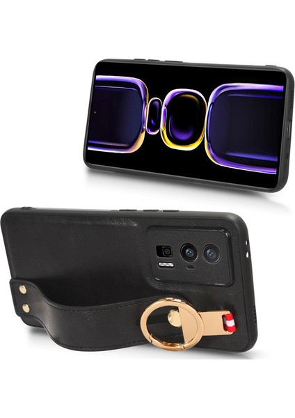 Xiaomi Poco F5 Pro Bileklikli Darbeye Dayanıklı Deri Telefon Kılıfı (Yurt Dışından) fiyatları