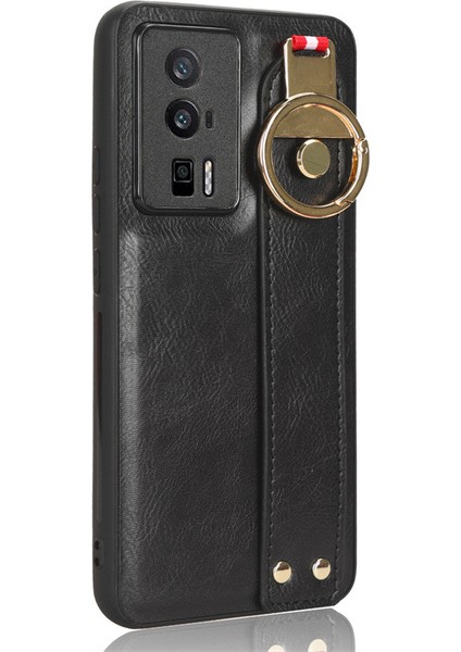 Xiaomi Poco F5 Pro Bileklikli Darbeye Dayanıklı Deri Telefon Kılıfı (Yurt Dışından) fırsatları