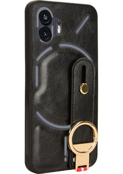 Nothing Phone 2 Bileklikli Darbeye Dayanıklı Deri Telefon Kılıfı (Yurt Dışından)