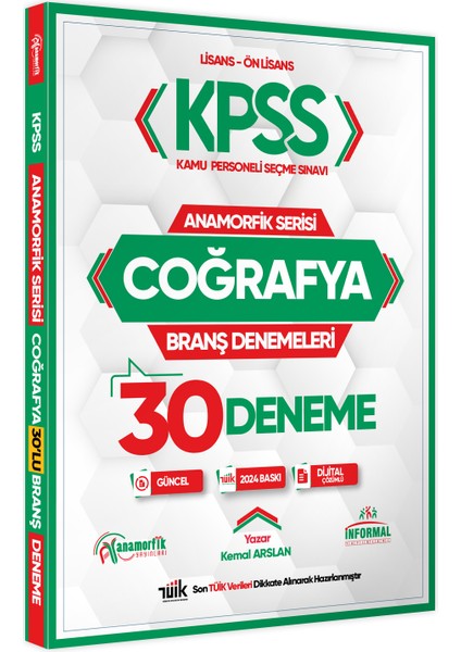 2024 KPSS Coğrafya 30'lu Branş Denemesi